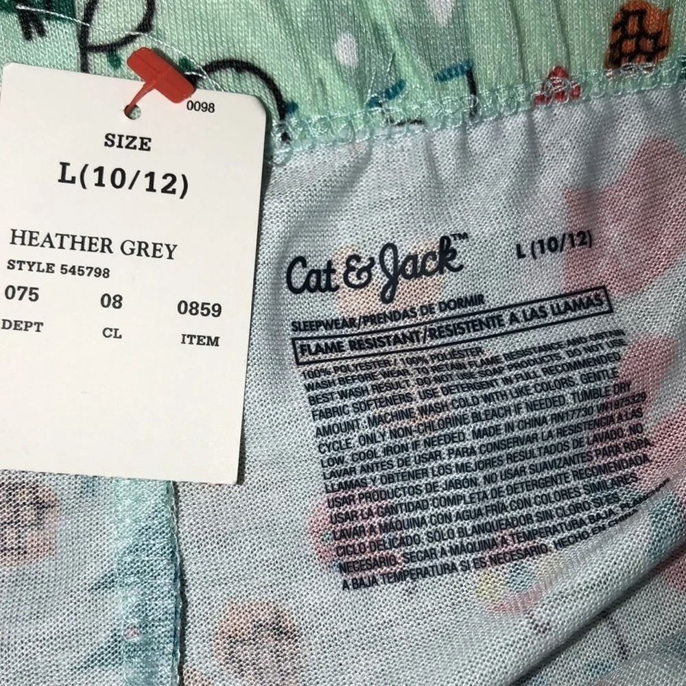 Cat & Jack size 10-12 adorable Christmas pajamas
